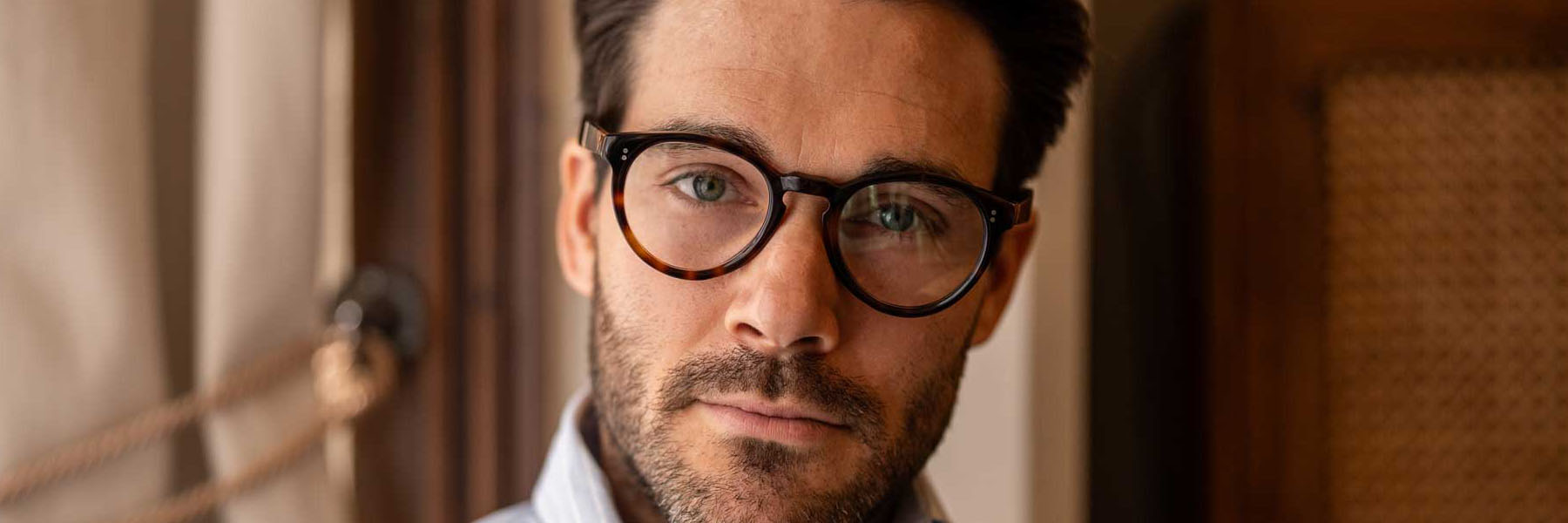 Mens round tortoiseshell glasses on sale